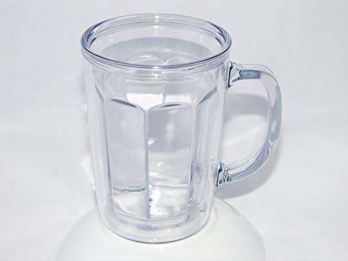 Plastic Double-Wall Thermal Insulated 14oz Coffee Mugs - Clear - 1 Pack