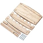 SOUJOY 4 Pack Wood Pen Display Stand, 6-Slot Pen Holder Rack, Eyebrow Pen Stand, Makeup Brush Rack Organizer for School Office Home Store - Image 3