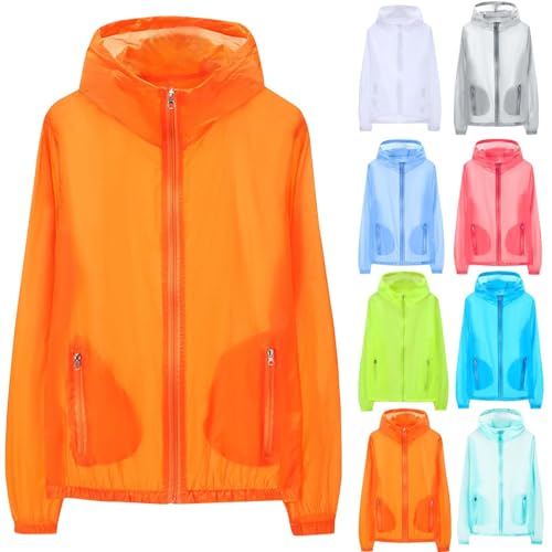 Cambkatl Men's Hoodie Sun Shirts Outdoor Thin Full Zip Rash Guard Shirts UV Sun Protection Lightweight Summer Fishing Jacket2