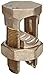 Morris Products 90334 Split Bolt Connector, Used With Copper Conductors, 750 AWG, 750 - 750 Max Run To Max Tap, 750 - 4/0 Min Run To Min Tap, 750 - 4/0 Max Run To Min Tap, 750 - 750 Min Equal Tap and Run, 1000inlb Toque