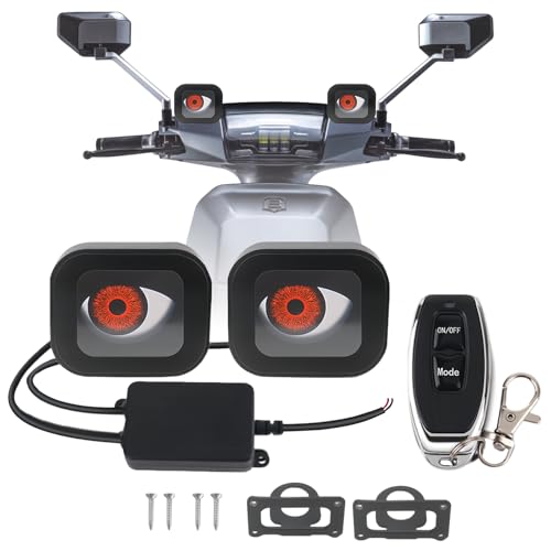Ojos de diablo luz dinámica 12-36V con 6 modos LED y mando para faro de moto