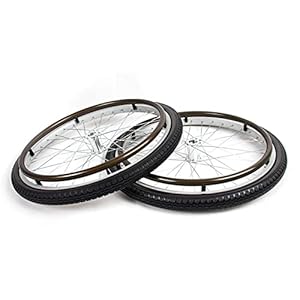 24-inch Rolstoel Achterwielvervanging, Speciale Achterwielaccessoires voor Elektrische Rolstoel, Antislip Slijtvast…