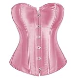 duaicnvow Damen Satin Taillenmieder Bustier Shapewear Dessous Schwarz Bustier Shapewear Dessous...