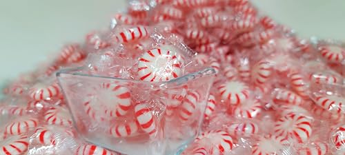 Starlight Peppermint (5 Pounds), Peppermint Candy Mints. Individually Wrapped. Ideal for Sharing. Office. Holidays. Real Peppermint Oil Infused. Bulk Bag 5 lb. Hard Candy. Value Bundle Size. - Thumbnail 5