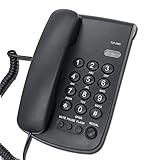 HePesTer Landline Phone with Redial & Mute Function, Wall-Mounted Business Corded Phone in Home/Offi