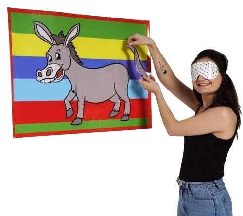Cake Factory PIN THE TAIL ON THE DONKEY boy or girls classic Party Game Girl MULTI PLAYER (Pin The Donkey 30 Players)