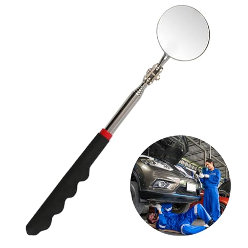 Espejo de Inspección,Espejo de Inspección Ajustable,Espejo Telescópico,Espejo de Inspección Redondo,Espejo Inspección Telescópico,Espejo Telescópico Portátil,Espejo Telescópico Inspecciones Mecánica