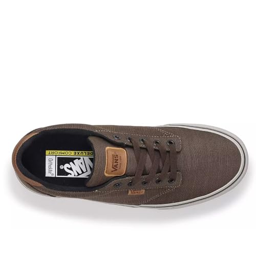 Vans Vans Men's Atwood Deluxe Sneaker, Deluxe Textile Walnut/Grey, 11.5 M