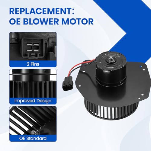 Image of HVAC Blower Motor 700014 Compatible with Ford Crown Victoria 2005-2011, Compatible with Mercury Grand Marquis, 4W7Z19805AA, 75852, 15-80094, A /C Blower Motor Assembly