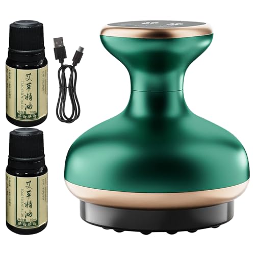 Masajeador anticelulítico, ventosaterapia eléctrica con 9 niveles de calor ajustable para cuello, abdomen, glúteos, muslos, para hombres, personas mayores y deportistas