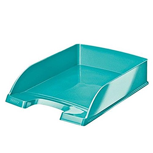 Leitz Briefkorb WOW (5er Spar-Pack, eisblau metallic)
