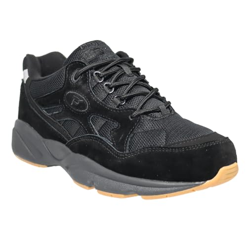 Propet Mens Stability Fusion Walking Walking Sneakers Shoes - Black