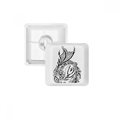 Clavier traditionnel PBT blanc Dragon de Chine pour saisie à l'aveugle