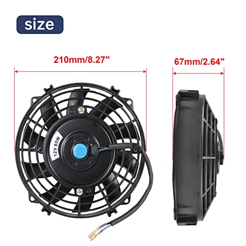 Batoneco MT005007 7 Inch Electric Radiator Cooling Fan Assembly Kit,High Performance Cooling Radiator Fan thumb #1