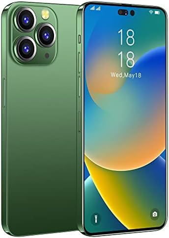 Unlocked Mobile Phones, Adnroid 8.1 Smart Phone 6.5 Inch HD Full Screen GPS Locator Phone, Dual SIM Unlocked Smartphones, 3+32GB RAM, Face Unlock, 5MP+8MP Mobile Cell Phone (Green)