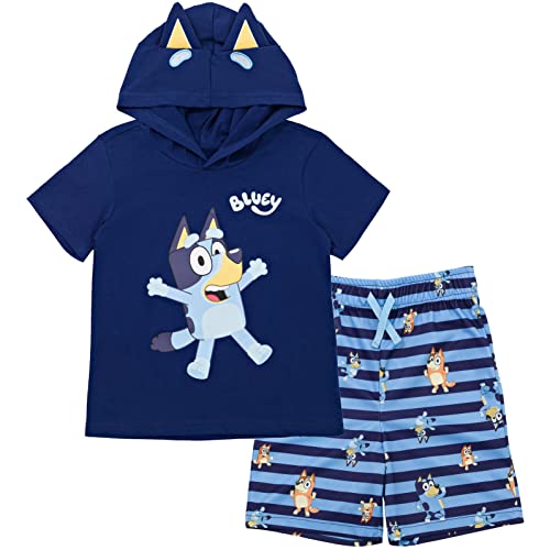 Image of Bluey Bingo Cosplay T-Shirt and Mesh Shorts Outfit Set Toddler to Little Kid