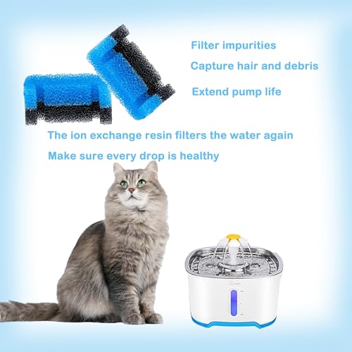 Filtro espuma para fuente de agua para gatos, pack 8 miniatura 4