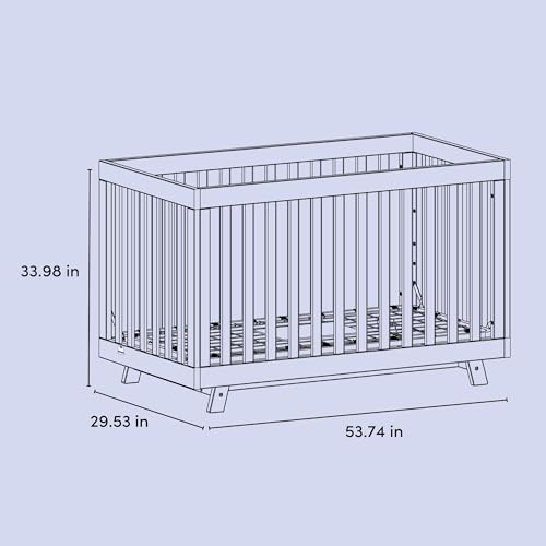 image for Storkcraft Beckett 3-in-1 Convertible Crib (Driftwood) – GREENGUARD 