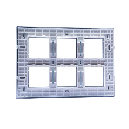Image of Wipro Northwest Nowa 12 Module cover plate, Sliver Grey (pack of 1)