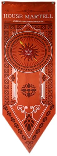 game thrones decoração - banner de casa game thrones Martell 151X47CM