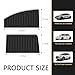MOXRUQ 4 PCS Car Window Shades, Retractable Car Side Window Sun Shade, Summer Sun Blocker Automotive Privacy Curtains, Universal for Front and Rear Windows (Black)