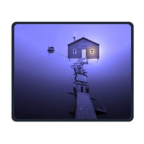 Preisvergleich Produktbild Boat House Comfortable Rectangle Rubber Base Mousepad Gaming Mouse Pad
