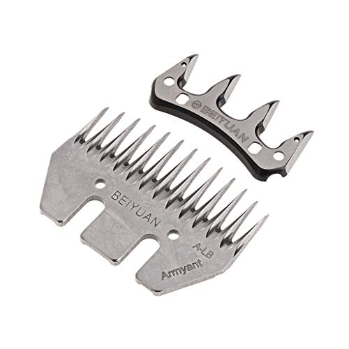 Pommee Schermesser, Schafschermaschine 13 Zähne gerade Schaf Scheren Elektrische Wolle Kamm Cutter Edelstahl Ziegen Clipper Schere Klinge Cover