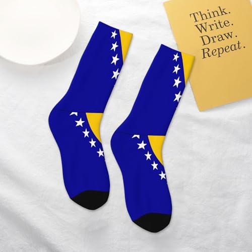 SEAEAGLE Bosnian Flag A Pair Junior Athletic Short Tube Socks Children Calf Tube Socks Short Stockings4