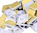 Mini Skater White Nylon Plastic Square Type Self-Adhesive+Screws Hole Mounting Wire Bundle Fixer Holders Organizer,5mm Cable Tie Wire Rope Tube Management, Base Clamps Fastener Cord Clip (50 Pcs)