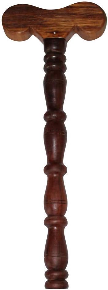 Deseno TWN wooden T- shape yoga danda Mala jaap hand stand Meditation stick