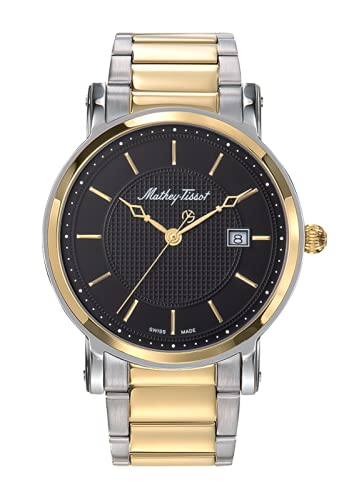 Mathey-Tissot Stainless Steel Swiss Made Analog Black Dial Men Watch - Hb611251Mbn, Multi-Color Band (B09GYF654N) Amazon Price History, Amazon Price Tracker