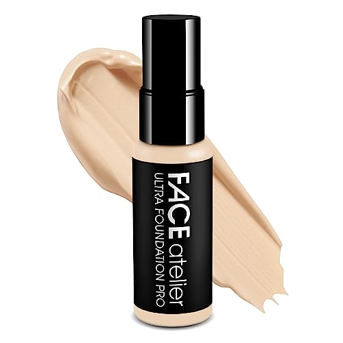 Face Atelier Full Coverage Foundation - Streakless Hydrating Liquid Makeup Foundation, Long Lasting, Non Toxic Silicone Based, Moisture, Heat, and Oil Resistant, Vegan, 0.68 fl oz / 20 ml - 2 - Ivory Pro -  SIS-BL-OK8858