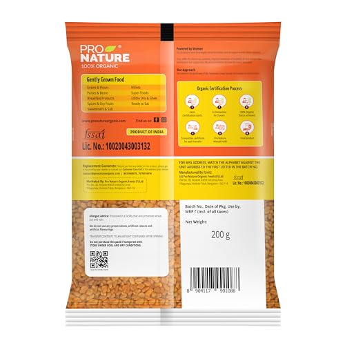 Image of Pro Nature 100% Organic Fenugreek Seeds - 200g | Whole Natural Sabut Methi Dana | Chemical-Free & Unpolished | Ideal for Cooking & Health Benefits (Pack of 3)