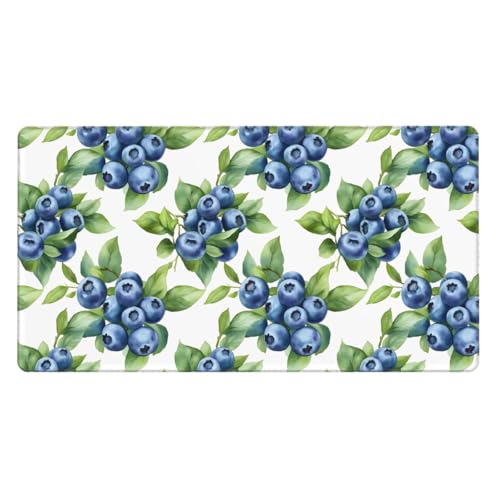 Tapis de souris de jeu myrtilles grand format pour ordinateur portable et bureau