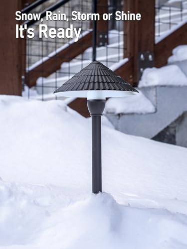 Image of LEONLITE 4-Pack LED Low Voltage Landscape Path Lights, 12-24V AC /DC, 4000K