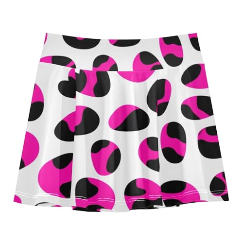 Athletic Shorts Girls Skorts Skirts with Shorts Floral Teen Cheer Leopard Print Pink Black White 3t