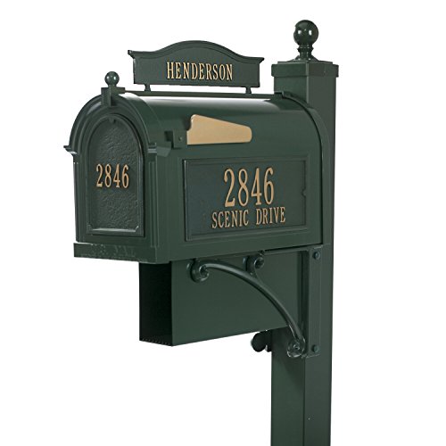 Whitehall™ Personalized Whitehall The Ultimate Mailbox & Post Package (4 Colors Available) #TOP6