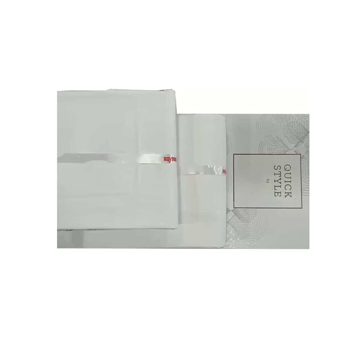 100% Cotton Trouser Shirt Fabric Combo Box (Unstitched, All Weather Fabrics, White Shirt+ White Trouser)-image-0