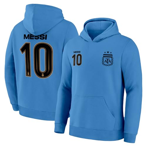 Image of Icon Sports Officially Licensed Argentine Football Association Lionel Messi Pullover Hoodie - Unisex Kids