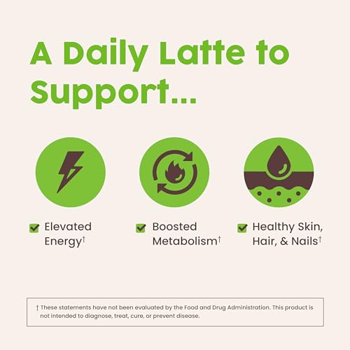 NativePath Matcha Latte Collagen Peptides with MCT Oil - Grass-Fed Collagen & Organic Matcha for Energy & Focus - Keto, No Gluten or Dairy (8.1 oz)