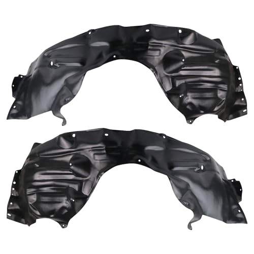 Image of TRQ Front Driver and Passenger Side Inner Fender Liner Set Compatible with 2019 Toyota RAV4