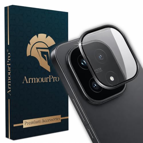 Image of ArmourPro Camera Lens Protector for IQOO 15 (6.85 Inches) Tough HD Individual Aluminum Alloy Rings 9H Camera Cover, Scratch-Resistant,Camera Lens Protection| Black, 1 Pack