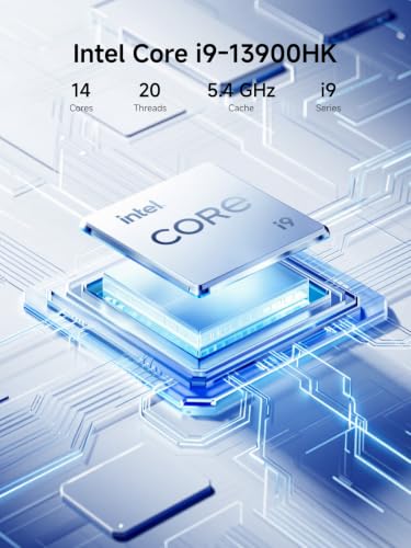Image of MINISFORUM NAB9S Mini PC, Intel Core i9-13900HK (14C /20T, Up to 5.4GHz), 16GB DDR4, 500GB PCIe 4.0 SSD, Quad 4K Display, Dual 2.5GbE LAN, Wi-Fi 6, BT 5.2