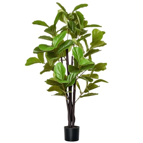 Homcom Ficus Artificial 130 Cm Planta Artificial Con Maceta Planta Artificial Decorativa Para Interior Y Exterior Hogar Salón Oficina Verde Homcom Ficus Artificial 130 Cm Planta Artificial Con Maceta Planta Artificial Decorativa Para Interior Y Exterior Hogar Salón Oficina Verde