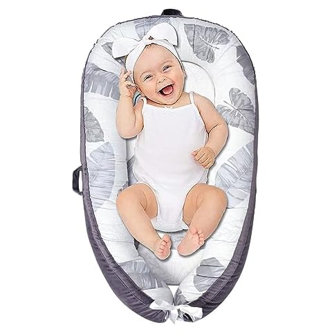 Baby Lounger 0-24 Months Baby Nest Sleeper for Baby in Bed Baby Bassinet Portable Infant Floor Seat Newborn Essentials Cover