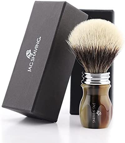 Najlepszy pędzel do golenia borsuka firmy Jag Shaving do golenia na mokro, z żywicy