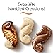 Easter Chocolate Candy Gift Box by GuyLian, Assorted Belgian Chocolates Temptations Seahorses, 6 Gourmet Flavors, Dark, Milk Chocolate Truffles, Hazelnut Praliné, Easter Basket Stuffers for Adults, 4.37 oz, 13 pc