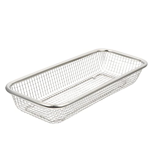 Colador Inoxidable Cocina Cesta de Drenaje y Verduras Organizador de Utensilios de Filtrar y Enjuagar