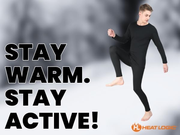 Heat Logic Men's Thermal Base Layer Top, Warm Innerwear for Cold Weather - Image 9