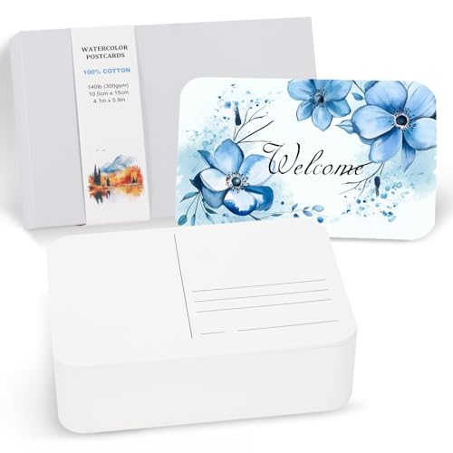 Cartes postales aquarelle 100% coton PATIKIL pour peinture d'art raffinée